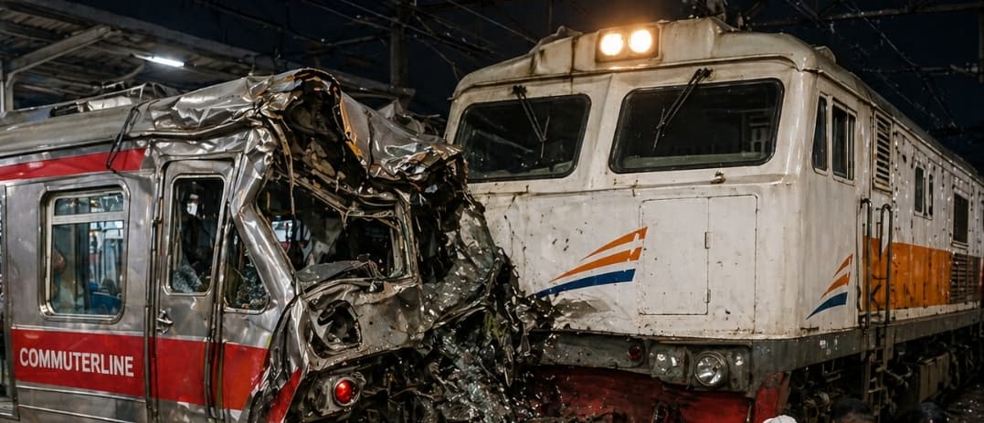 Tragedi Tabrakan KA Argo Bromo Anggrek dengan KRL di Stasiun Bekasi Timur