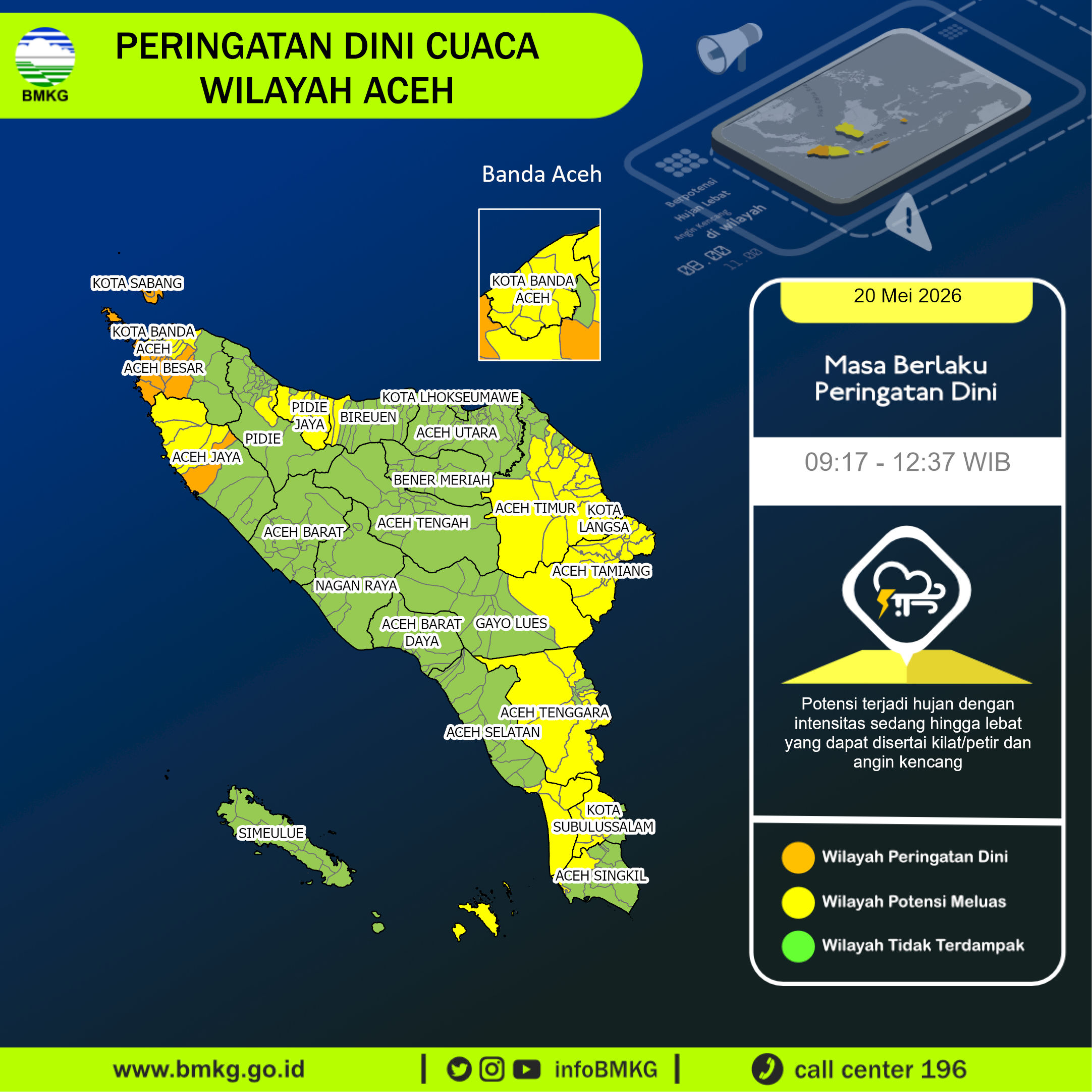 โ ๏ธ Waspada! BMKG Keluarkan Peringatan Dini Hujan Lebat di Aceh Hari Ini