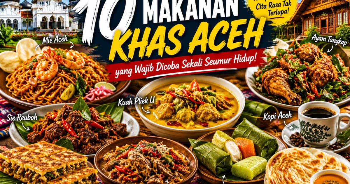 10 Makanan Khas Aceh yang Wajib Dicoba Sekali Seumur Hidup โ dari Mie Aceh hingga Kopi Gayo yang Mendunia